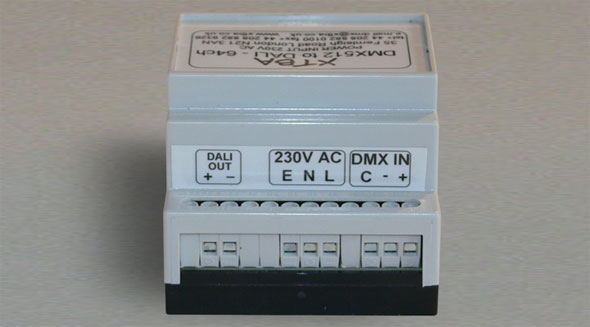 DMX to DALI - 64 ch DIN Rail RDM